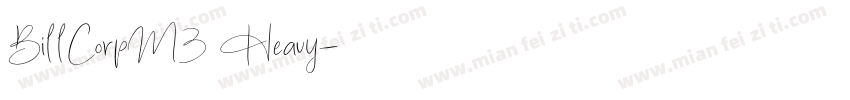 BillCorpM3 Heavy字体转换